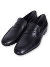 Men's Penny Leather Loafers Black - TOD'S - BALAAN 2