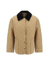 Women's Diamond Quilted Jacket Brown - BURBERRY - BALAAN 2