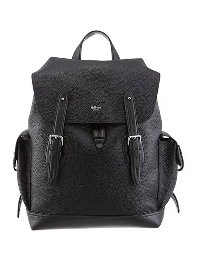 Heritage Natural Grain Leather Backpack Black - MULBERRY - BALAAN 3