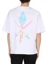 Opening Ceremony Men's Bag Logo Printing Semi-over White Short Sleeve YMAA001S21JER004 0140 - OPENING CEREMONY - BALAAN 4