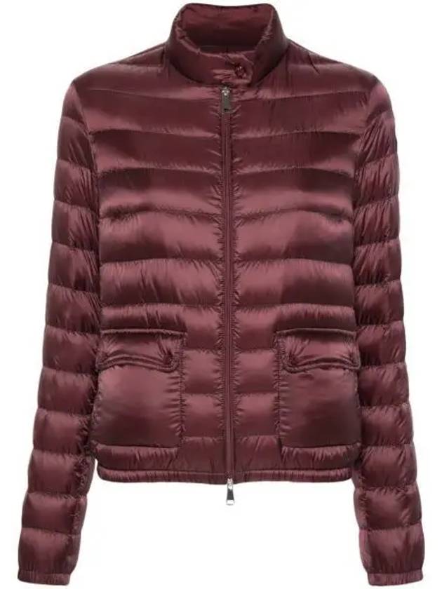 Lance logo patch short down jacket burgundy - MONCLER - BALAAN 2