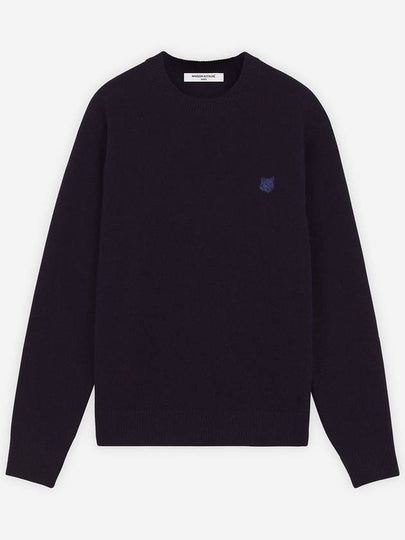 Fox Head Knit Top Navy - MAISON KITSUNE - BALAAN 2