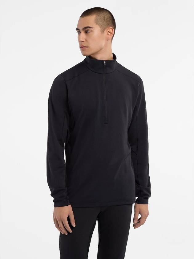 Men's Rho Hybrid Half Zip Sweatshirt Black - ARC'TERYX - BALAAN 4