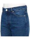 Low Rise Straight Jeans Blue - AMI - BALAAN 8