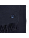 Foxhead Muffler Scarf Navy Unisex - MAISON KITSUNE - BALAAN 6