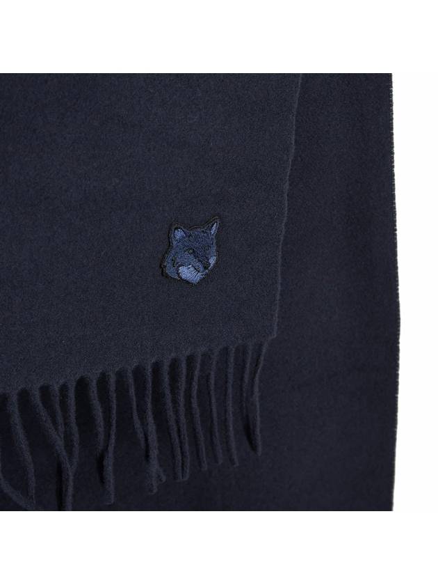 Foxhead Muffler Scarf Navy Unisex - MAISON KITSUNE - BALAAN 6