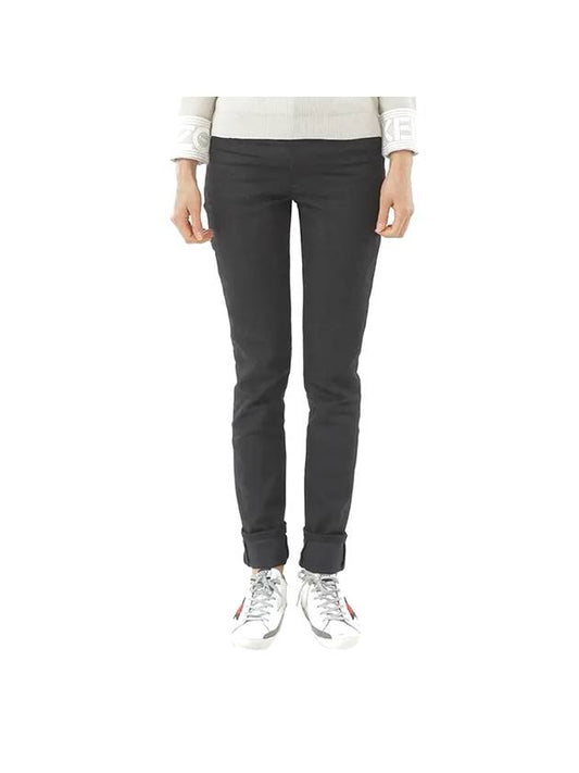 Women's Straight Cut Skinny Jeans Black - SAINT LAURENT - BALAAN 1