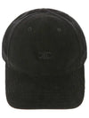 AA01C665W 38OW Triomphe Corduroy Black Ball Cap - CELINE - BALAAN 2