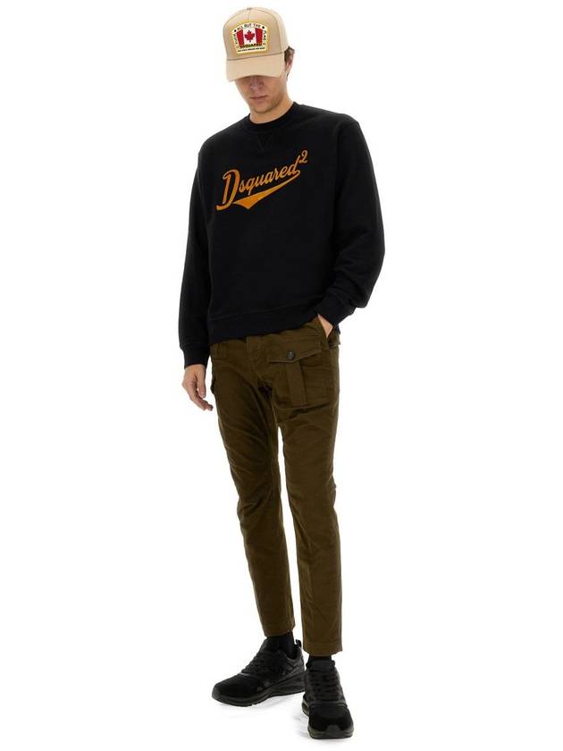 Dsquared2 "Cool Fit Velvet Logo" Sweatshirt - DSQUARED2 - BALAAN 2