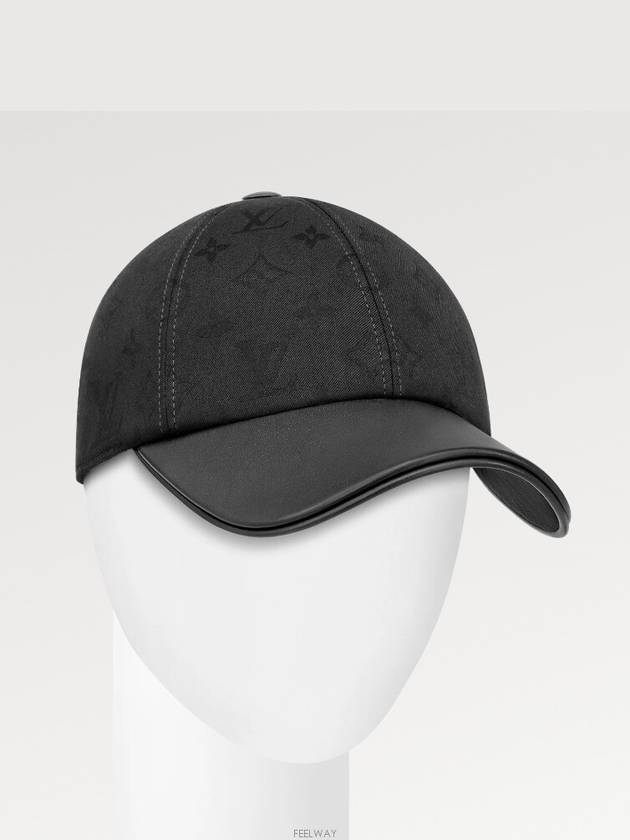 LV First Monogram Ball Cap Black - LOUIS VUITTON - BALAAN 3