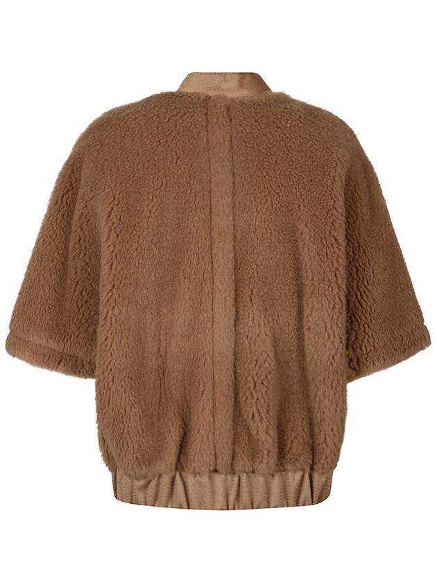 Briose Teddy Fabric Cape Camel - MAX MARA - BALAAN 3