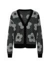 Flower Spot Cotton Cardigan Grey - KENZO - BALAAN 2