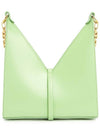 Mini Cut Out Leather Shoulder Bag Green - GIVENCHY - BALAAN 5