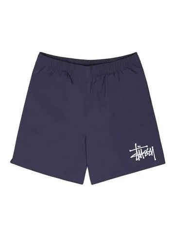 Big Basic Logo Water Shorts Grey Stone - STUSSY - BALAAN 1