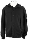 Light Soft Shell R E Dye Technology In Recycled Polyester Hooded Jacket Black - STONE ISLAND - BALAAN 3