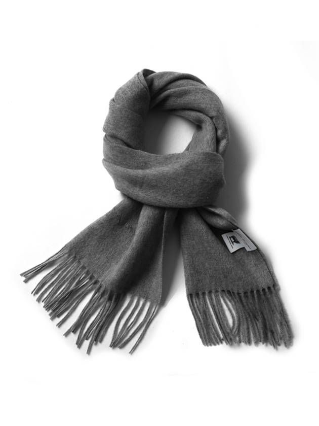 Virgin Wool 100 Muffler Gray - WHITE PROJECT - BALAAN 3