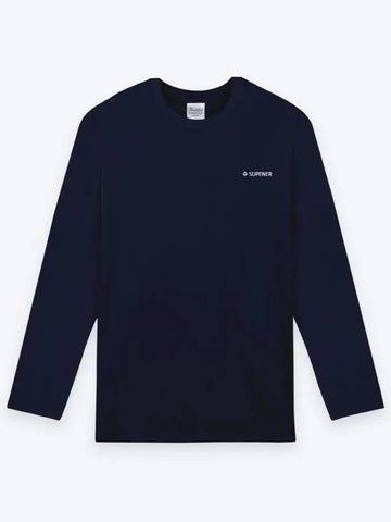 Kentas Basic Round Long Sleeve T Shirt Navy - SUPENER - BALAAN 1