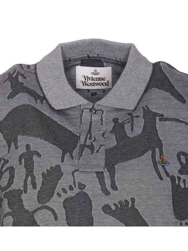 graphic print polo shirt 2H01000IJ006I - VIVIENNE WESTWOOD - BALAAN 5