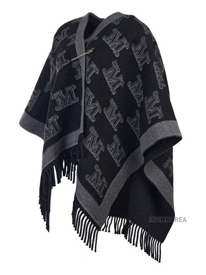 Women s Fringe Wool Cape FRINE 008 - MAX MARA - BALAAN 2