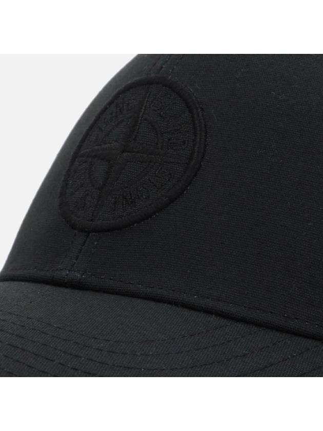 99661 Cotton Rep 6 Panel Ball Cap Black - STONE ISLAND - BALAAN 5