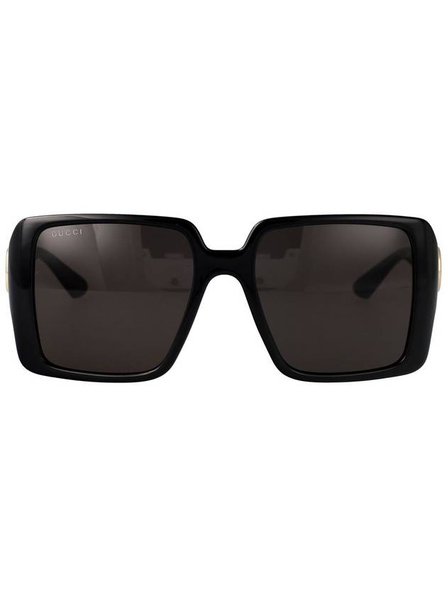 Eyewear Side Logo Square Frame Sunglasses Black - GUCCI - BALAAN 2