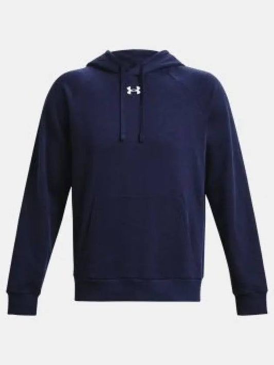 UA Rival Fleece Hoodie Navy - UNDER ARMOUR - BALAAN 2