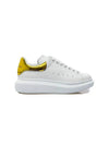 Oversole Metal Yellow Tab Low Top Sneakers White - ALEXANDER MCQUEEN - BALAAN 4