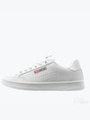 SAthene Leather Nylon Low Top Sneakers White - DIESEL - BALAAN 2