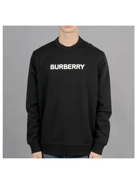 Front Logo Print Sweatshirt Black - BURBERRY - BALAAN 2