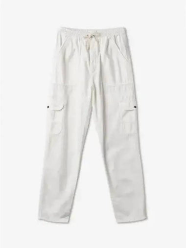 Drawstring straight fit pants white PA0025FAAIH38E20WH - ISABEL MARANT - BALAAN 1