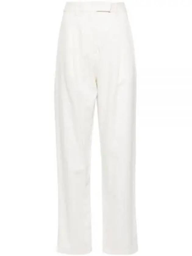 Women's High-Waist Tailored Straight Pants White - SELF PORTRAIT - BALAAN 2