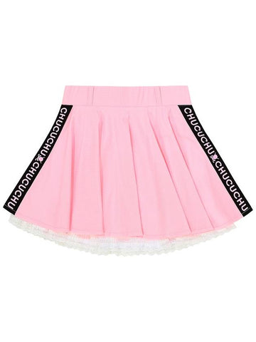 C23MSK007W Lace Point Skirt Pink - CHUCUCHU - BALAAN 1