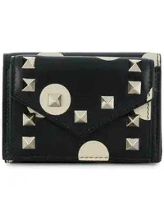 Rockstud Coin Purse Black - VALENTINO - BALAAN 1