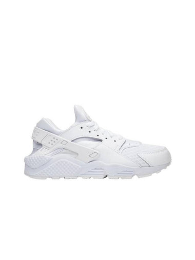 Air Huarache Run Low Top Sneakers Triple White - NIKE - BALAAN 1