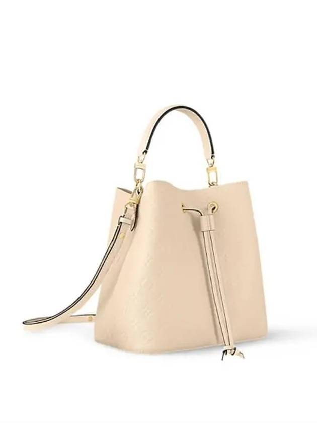 Neonoe MM Leather Bucket Bag Cream - LOUIS VUITTON - BALAAN 3