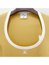 Logo Contrast Holist Short Sleeve Mini Dress Pollen White 124JRO358JS0070 B105 - COURREGES - BALAAN 5