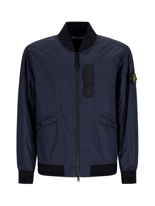 Skin Touch Nylon TC Primaloft Bomber Jacket Blue - STONE ISLAND - BALAAN 2