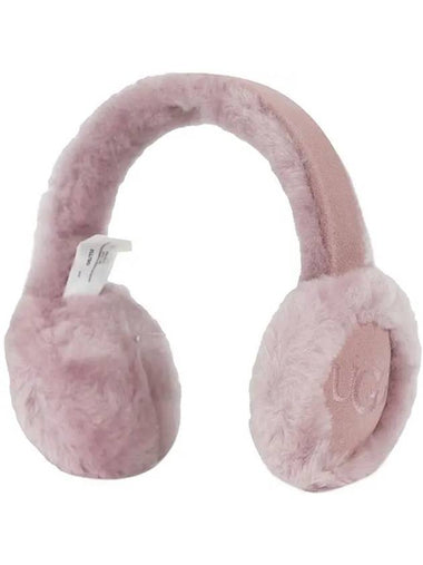 Wool Earmuffs Embroidered Logo Asean Rose 20955 AHN - UGG - BALAAN 1