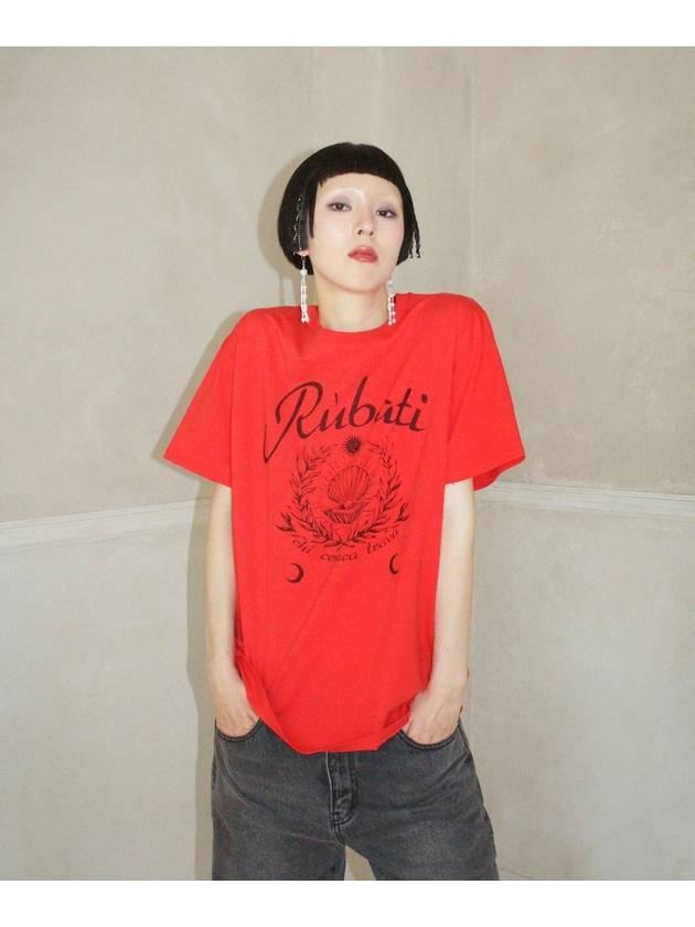 Pearl Oyster Retro Tshirt VINTAGE RED - RUBATI - BALAAN 4