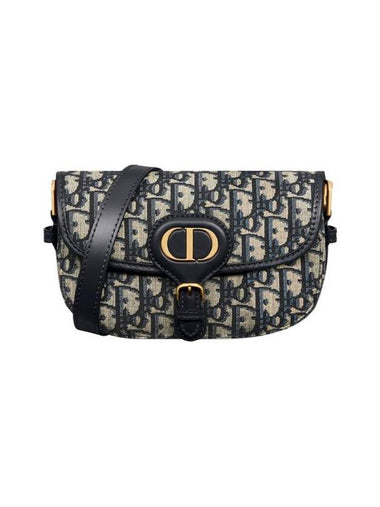 Bobby East West Oblique Jacquard Shoulder Bag Blue - DIOR - BALAAN 1