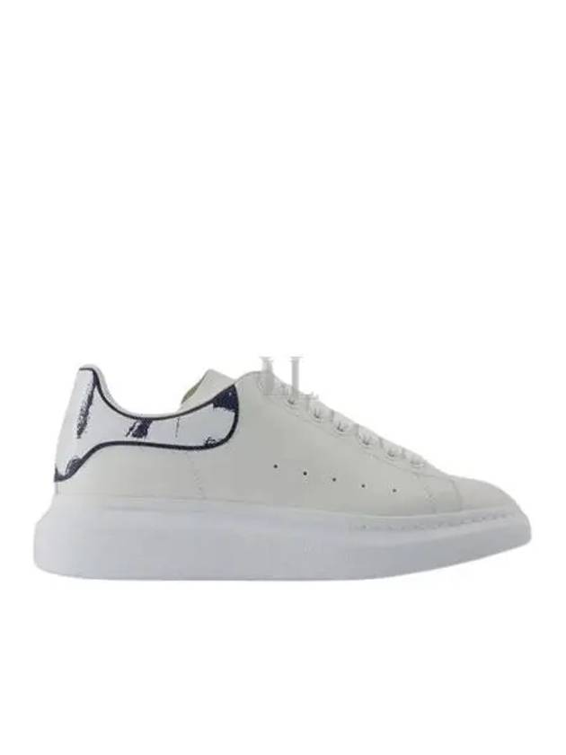 Oversized Sole Indigo Tab Low Top Sneakers White - ALEXANDER MCQUEEN - BALAAN 2