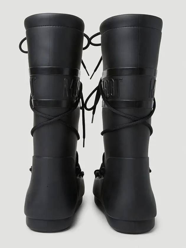 Icon Icon Louver Embossed Logo Lace Up High Rain Boots - MOON BOOT - BALAAN 4