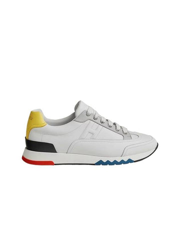 Trail Calfskin Low Top Sneakers Blanc - HERMES - BALAAN 1