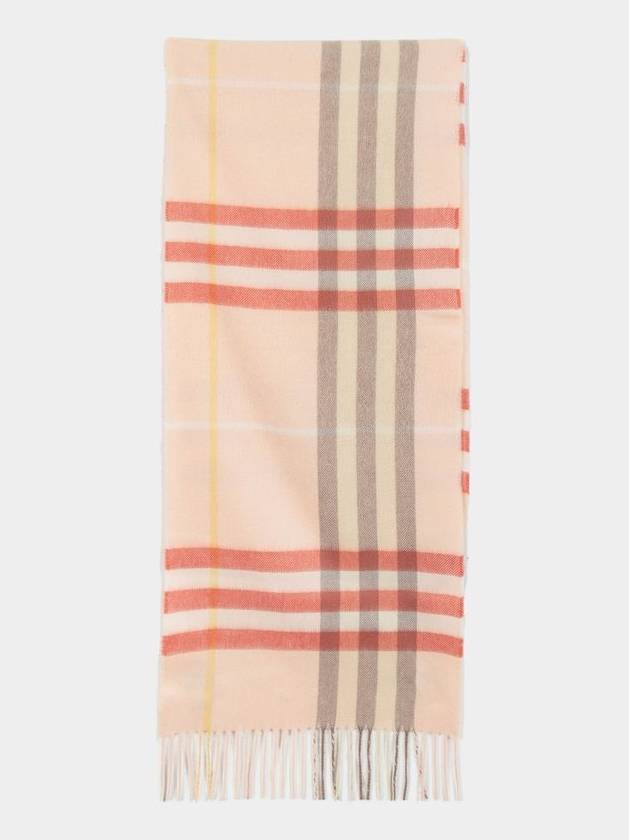 Check Cashmere Scarf Teacup - BURBERRY - BALAAN 3