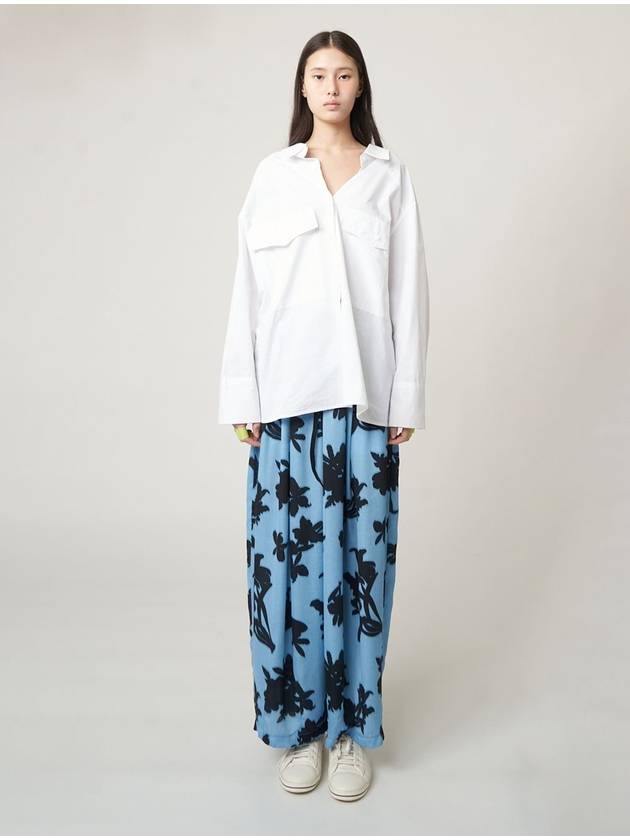 Floral Wide Pants Blue - ATHPLATFORM - BALAAN 5