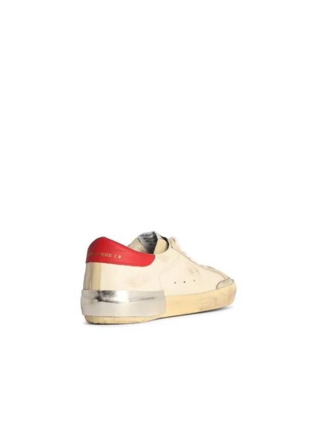 Superstar Leather Red Tab Low Top Sneakers White - GOLDEN GOOSE - BALAAN 4