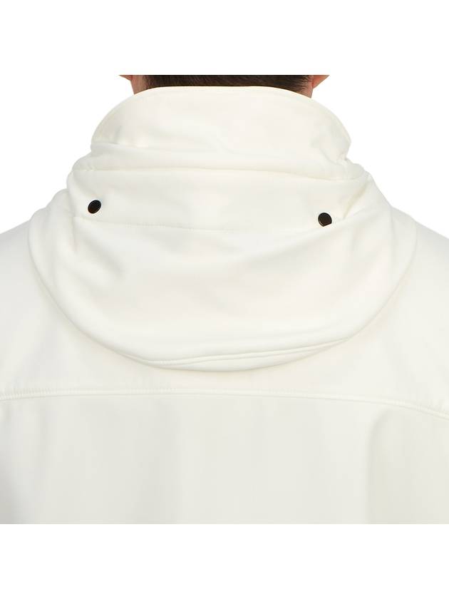 Men's Shell R Drawstring Goggle Hooded Jacket White - CP COMPANY - BALAAN 10