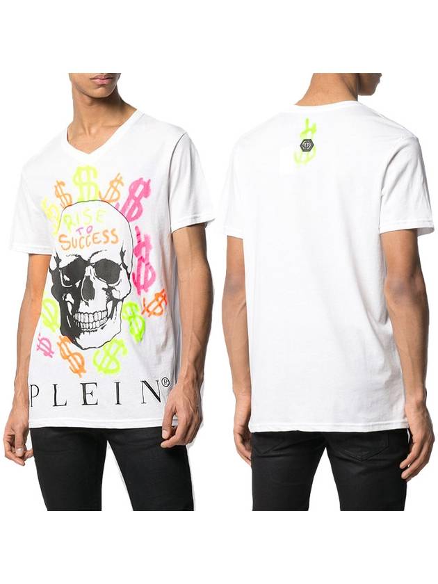 Neon Skull Graphic TShirt MTK3018 PJY002N 01 - PHILIPP PLEIN - BALAAN 1