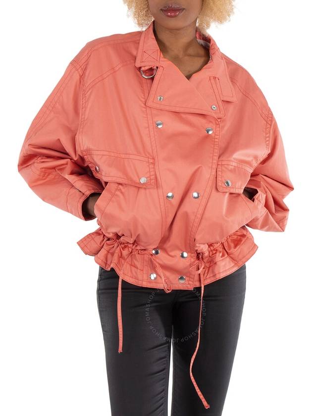 Isabel Marant Ladies Papaya Cotton Fadili Oversized Parka, Brand Size 40 (US Size 6) - ISABEL MARANT - BALAAN 1