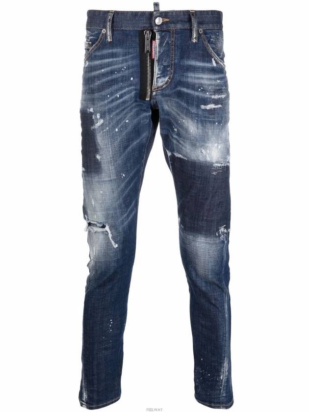 Men's Dark Reveal Wash Sexy Twist Jeans Blue - DSQUARED2 - BALAAN 3